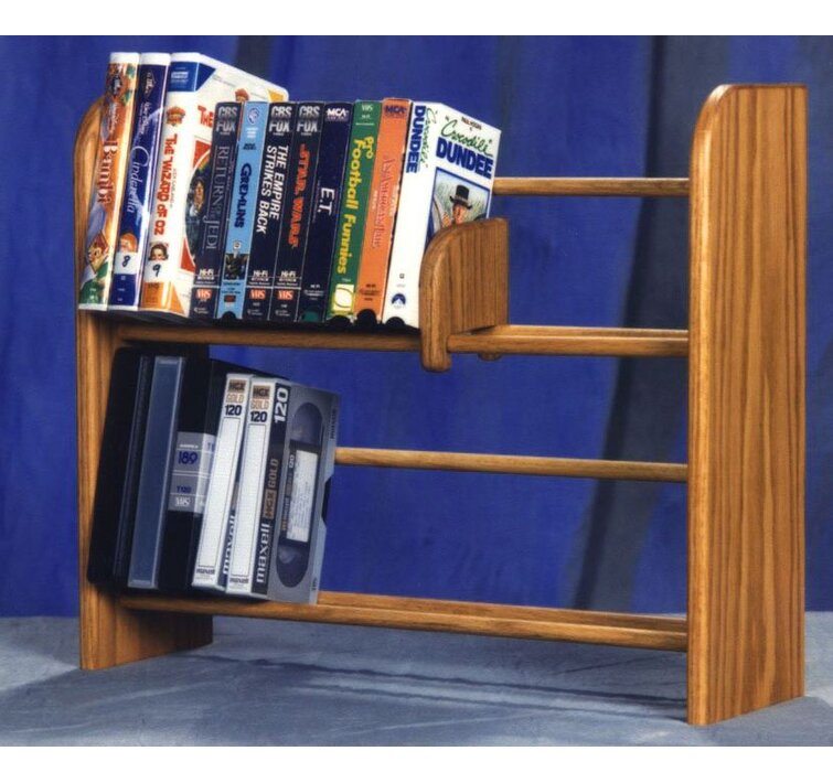 Rebrilliant Solid Wood 18.25 H Dowel Rack Media Storage